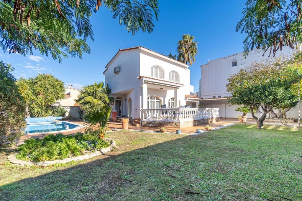 Sm21-Gran Casa De Vacaciones En La Playa, 4 Habitaciones, Climatizada, Piscina, Barbacoa Y Wifi Емпуріабрава Екстер'єр фото
